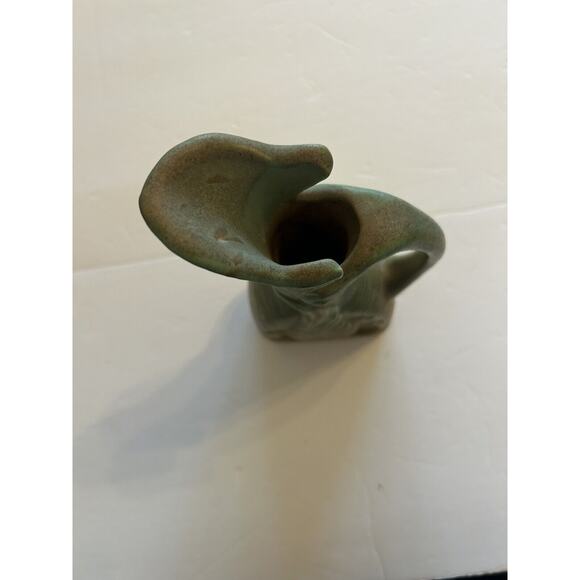Niloak American Pottery Pitcher 1940s Eagle Stars Celadon Green Art Deco Vase - Picture 9 of 16